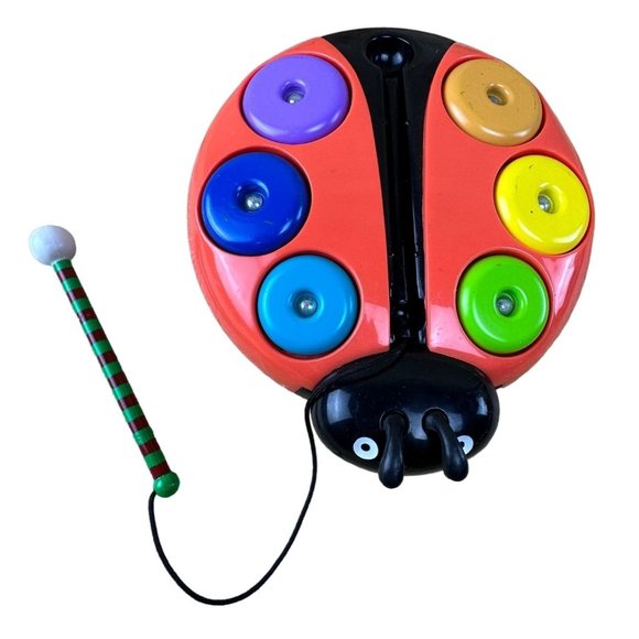 Parents Magazine Bee Bop Musical Instruments Maraca Drum Sticks Tambourine Bells - Picture 3 of 16